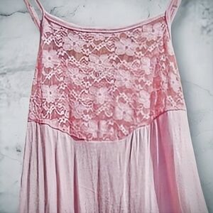 :M: Joan Vass Pink Lace Camisole